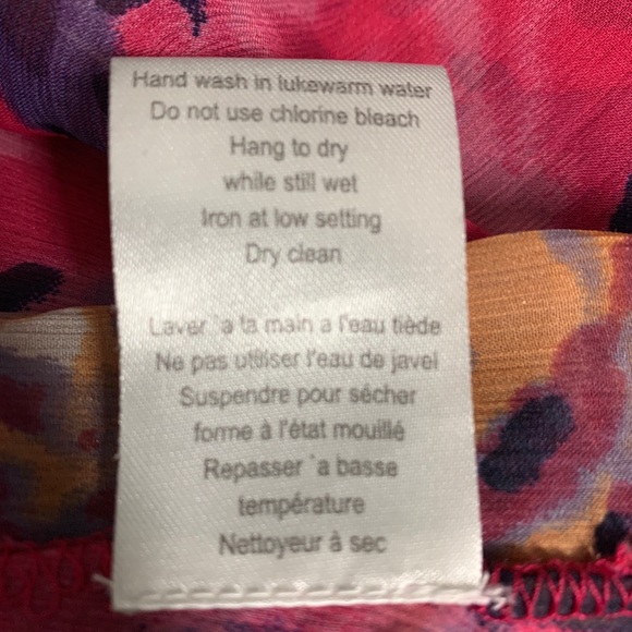 FOLIA Pink Multicoloured  3/4 Sleeves  Long Blouse Size M - Picture 8 of 8